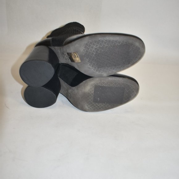 TORY BURCH Rowan Sock Booties Black Size 6.5 - Picture 9 of 11